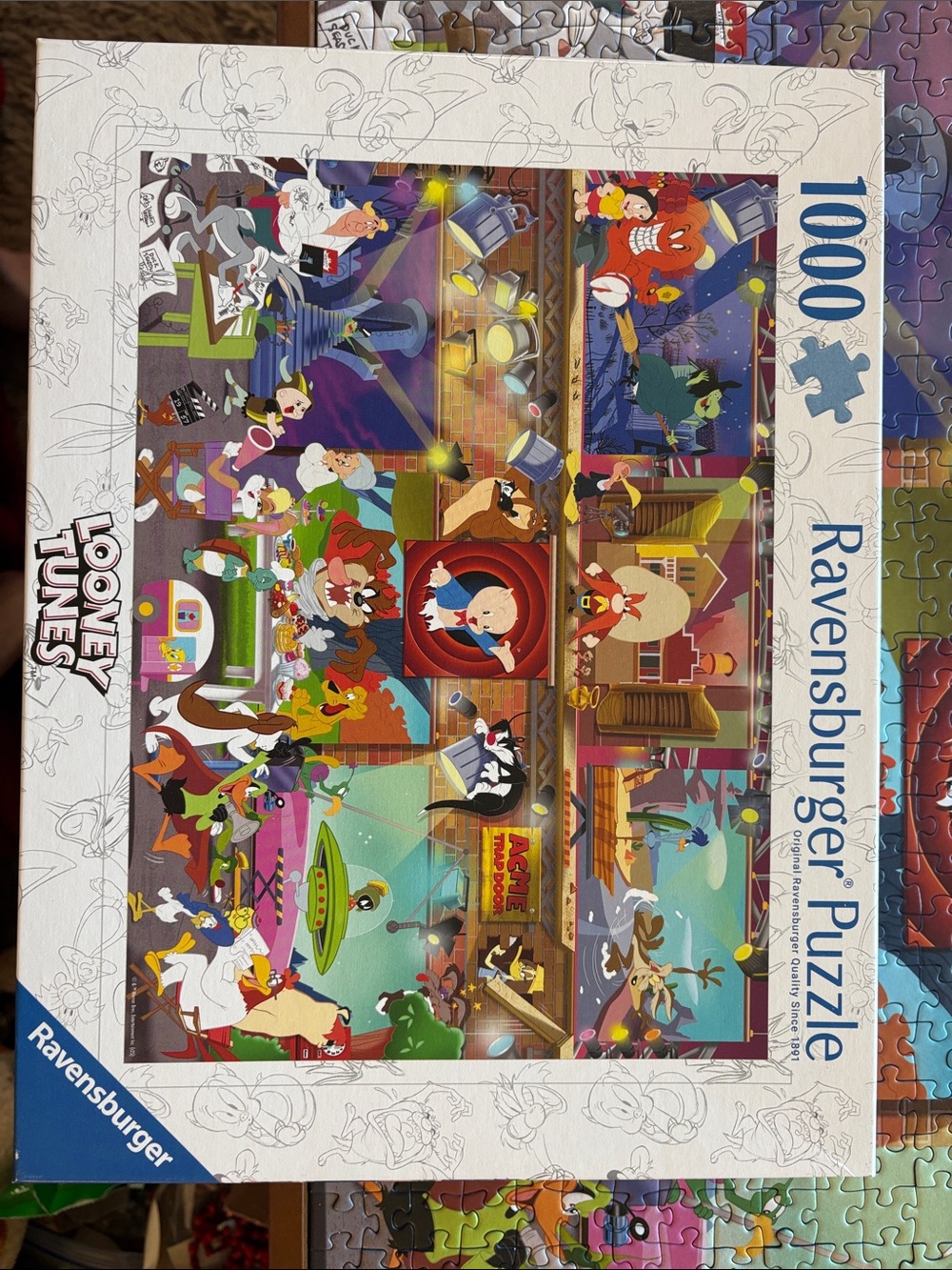 Ravensburger Looney Tunes Puzzle - Bright Multicolor Cartoon Collage 1000 Pieces